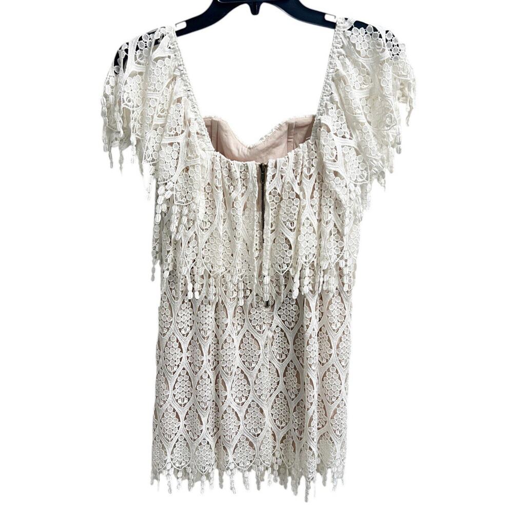 Stone Cold Fox Ivory Cream Iowa Off Shoulder Dress XS S Bridal Wedding Romantic - Picture 3 of 8